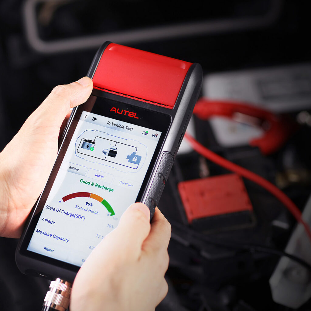SCANNER AUTOMOTIVO PARA SISTEMAS ELÉTRICOS AUTEL MAXIBAS BT608 — foto 2 de 3